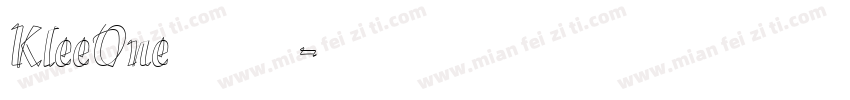 KleeOne 克利萝莉风字体字体转换